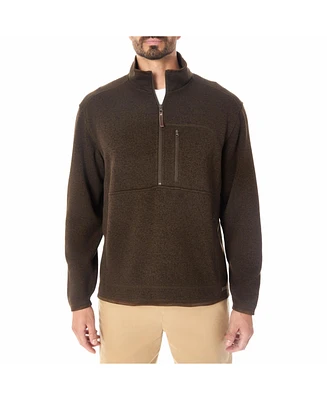 Smith's Workwear Men's Sweater Fleece Quarter Zip Pullover