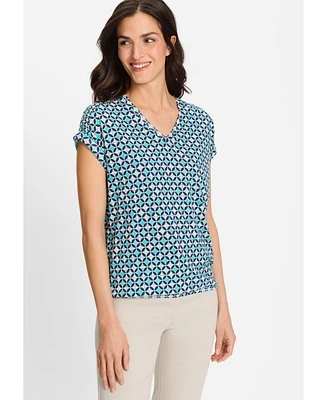 Olsen Women's Ornamental Print T-Shirt