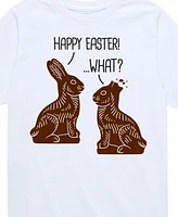 Hybrid Toddler Boys Happy Easter What Graphic T-Shirt