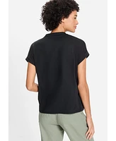 Olsen Women's Mixed Media Tunic T-Shirt