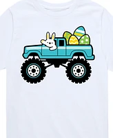 Hybrid Big Boys Easter Bunny Monster Truck Graphic T-Shirt