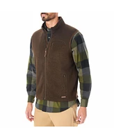 Smith's Workwear Men's Sherpa-Lined Sweater Fleece Vest