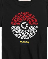 Hybrid Big Boys Pokemon Poke Ball Graphic T-Shirt