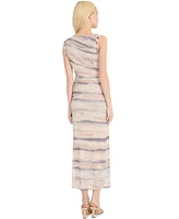 Donna Morgan Women's Boat-Neck Sleeveless Bodycon Dress