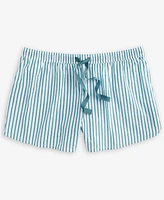 State of Day Plus Shadow Stripe Seersucker Drawstring Shorts, Exclusively for Macy's