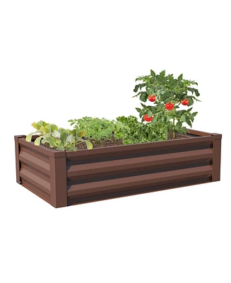 Powder Coated Metal Raised Garden Bed Planter
