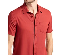 Men's Sirilo Fitted Short Sleeve Button-Front Shirt