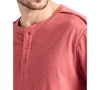 Men's Kitform Short Sleeve Speckled Jersey Henley