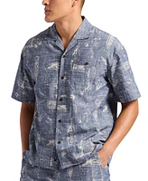 Men's Sonix Relaxed-Fit Nautical-Print Button-Down Camp Shirt