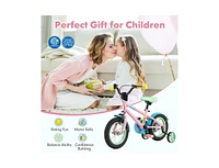 12-Inch Kids Bike with Adjustable Handlebar and Saddle, Lightweight Desig