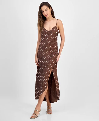 Guess Women's Cemona Printed Faux-Wrap Sleeveless Dress