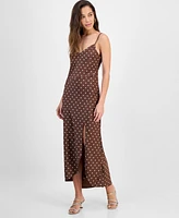 Guess Women's Cemona Printed Faux-Wrap Sleeveless Dress