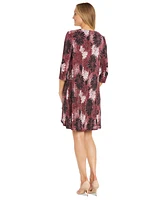 R & M Richards Petite Necklace-Sheath Dress Chiffon Jacket Set