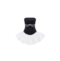 Milla Women's Swan-like mini corset dress