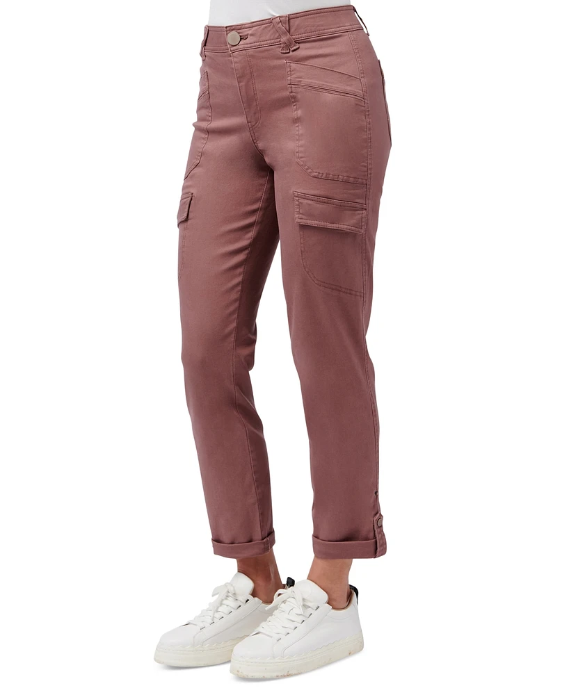 Democracy Women's "Ab" Solution High-Rise Roll-Cuff Utility Pants