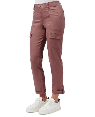 Democracy Women's "Ab" Solution High-Rise Roll-Cuff Utility Pants