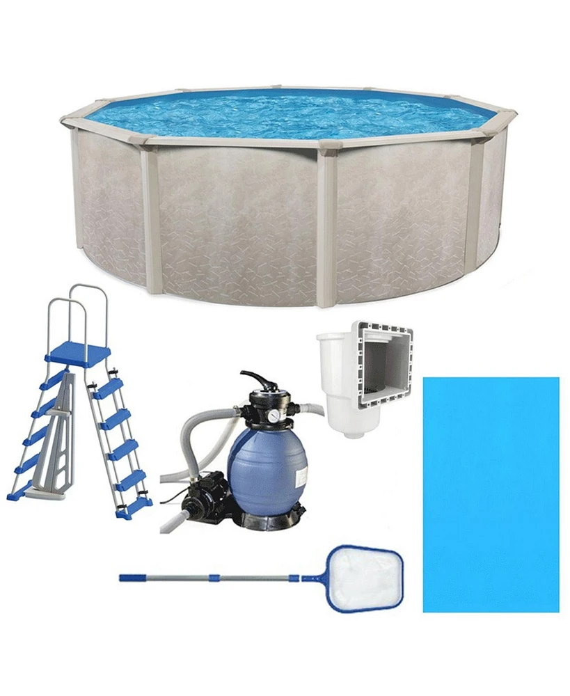 Aquarian Phoenix 15ft x 52in Above Ground Swimming Pool w/Pump and Pool Ladder