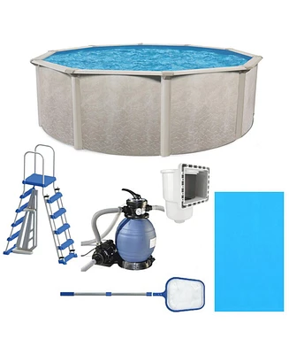 Aquarian Phoenix 15ft x 52in Above Ground Swimming Pool w/Pump and Pool Ladder