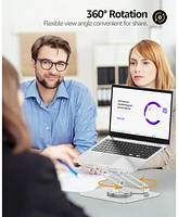Urmust 360° Rotating Laptop Stand for Desk | Ergonomic Adjustable Aluminum Riser Holder, Fits 10-16" Laptops & Notebooks