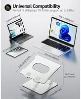 Urmust Ergonomic Laptop Stand & Adjustable Aluminum Riser | Desk Computer Holder for 10-16" Laptops (MacBook Pro/Air/Dell/Hp) | Portable Foldable Desi