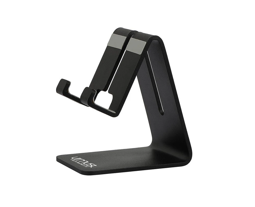 Urmust Desk Phone Holder Dock | Aluminum Stand for iPhone 6-15 Pro/Max & Tablets 4-10 Inch