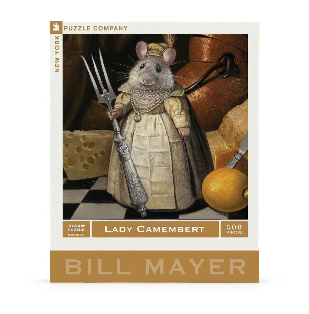 New York Puzzle Company Lady Camembert 500 Piece Puzzle