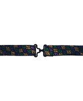 Trafalgar Men's Carnival Diamond Multi-Colored Novelty Silk Bow Tie