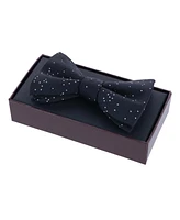 Trafalgar Men's Mystere Metallic Star Light Silk Bow Tie
