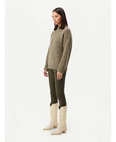 Gobi Cashmere Women's Basket-Weave Sweater