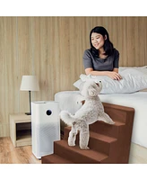 Home Base 5-Step Dog Stairs for Bed, Steps Couch, Pet Stair Cats and Dogs Non-Slip High Density Foam