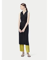 Gobi Cashmere Women's Sleeveless Silk Polo Dress