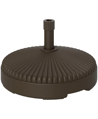 Outsunny Round Patio Umbrella Base Umbrella Sd, /Water Filled,