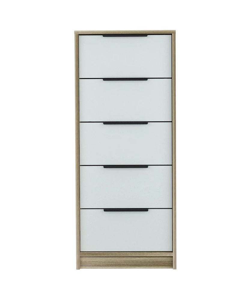 Five-Drawer Chest for Bedroom Storage and Clothes Organization