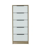 Five-Drawer Chest for Bedroom Storage and Clothes Organization