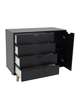 Solid Wood 4-Drawer Combo Dresser – Versatile Storage