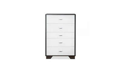 Sturdy Five-Drawer Chest for Closet Bedroom or Guest Room