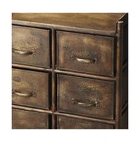 Modern Metal Six-Drawer Dresser for Clothes and Accessories