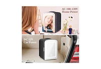 Zafro Mini Fridge with Led Mirror, Makeup