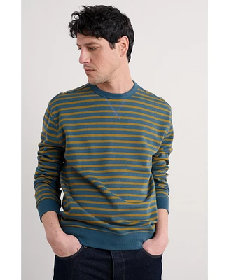 Seasalt Cornwall Men's Bolitho Striped Sweatshirt