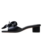 Idalia | Flower Embellished Nappa Leather Slides