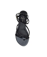 Luz | Strappy Ankle Wrap Flat Leather Sandals