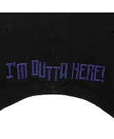 Sonic the Hedgehog Men's I'm Outta Here Black Unstructured Baseball Cap