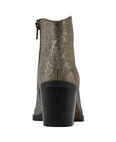 White Mountain Women's Tattles Western Block Heel Booties
