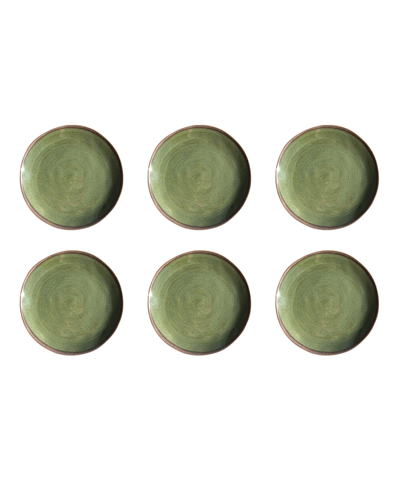 TarHong Retreat Pottery 6-Pc. Salad Plates, Service For 6