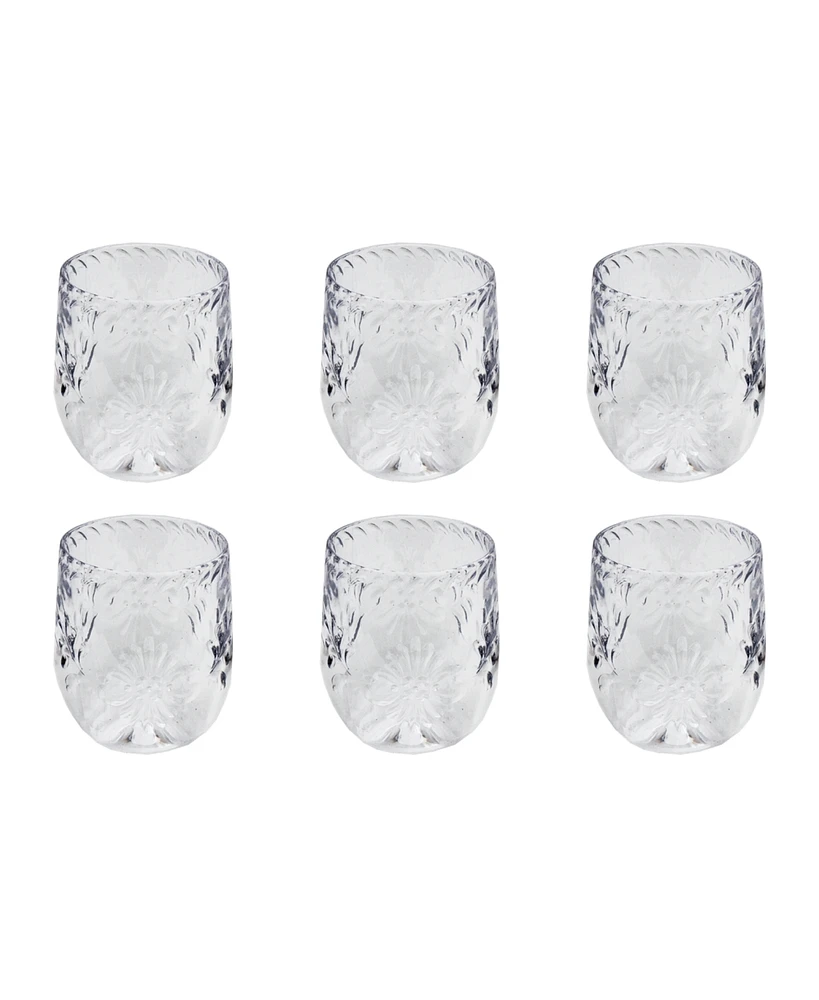 TarHong Talavera Goblet Glasses, Set of 6