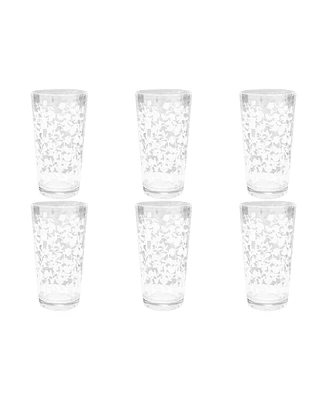 TarHong Stax Optic Twist Double Old Fashioned Glasses, Set of 6