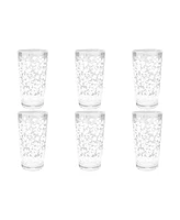 TarHong Stax Optic Twist Double Old Fashioned Glasses, Set of 6
