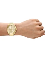Fossil Men's Everett Chronograph Gold-Tone Stainless Steel Watch, 44mm