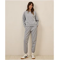 Pact Women's Organic Cotton Cloud Brushed Fleece Crew Sweatshirt