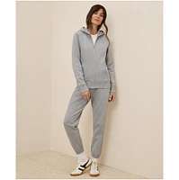 Pact Women's Organic Cotton Cloud Brushed Fleece Zip Hoodie